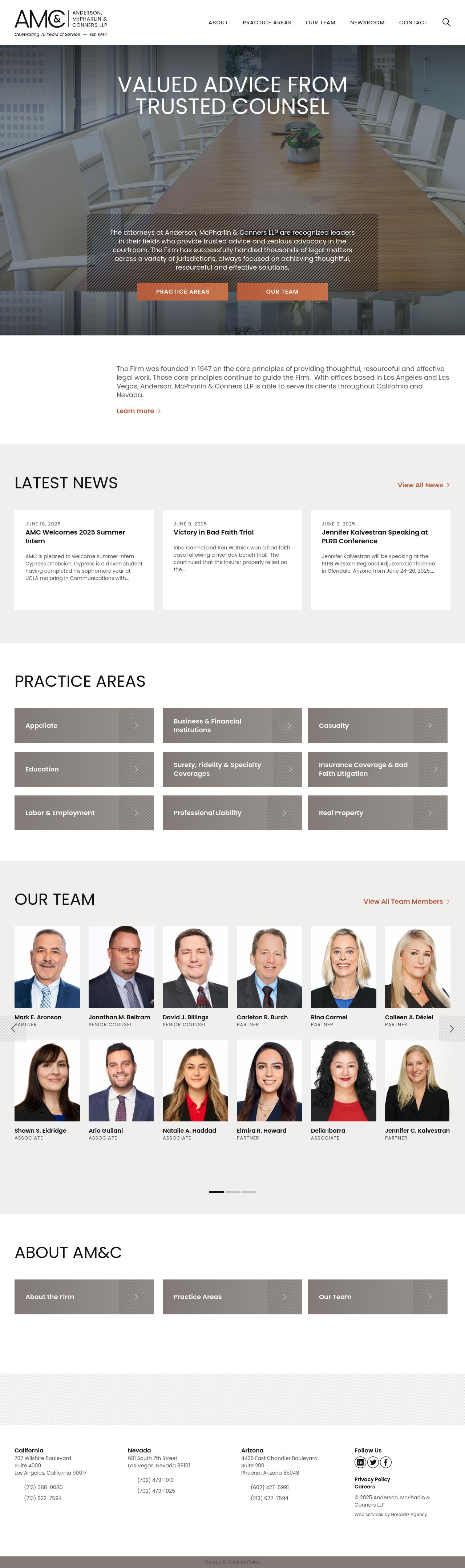 Anderson, McPharlin & Conners LLP - Los Angeles CA Lawyers