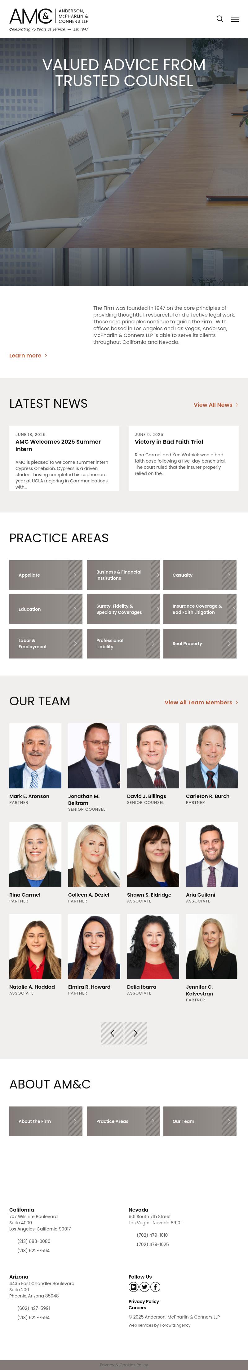 Anderson, McPharlin & Conners LLP - Los Angeles CA Lawyers