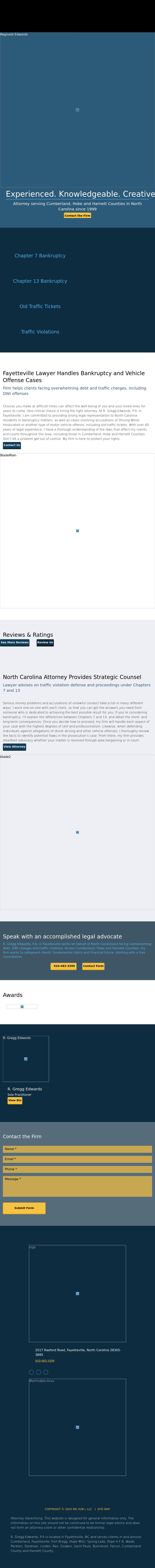 Law Office of R. Gregg Edwards PA - Fayetteville NC Lawyers