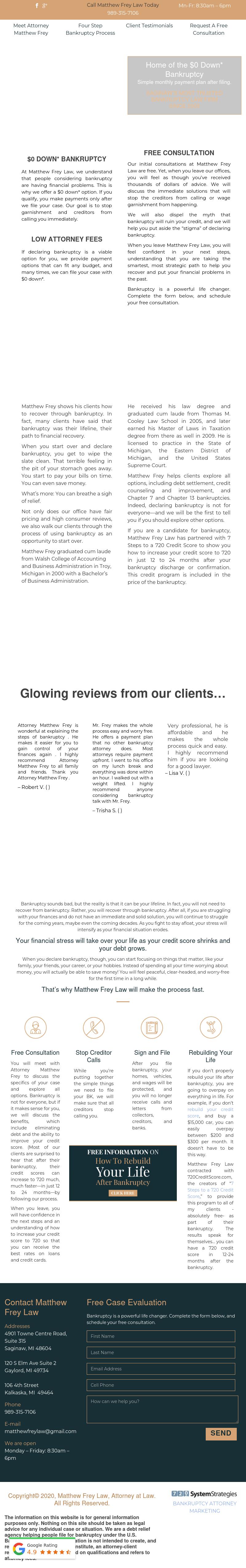 Matthew L. Frey, Attorney at Law - Saginaw MI Lawyers