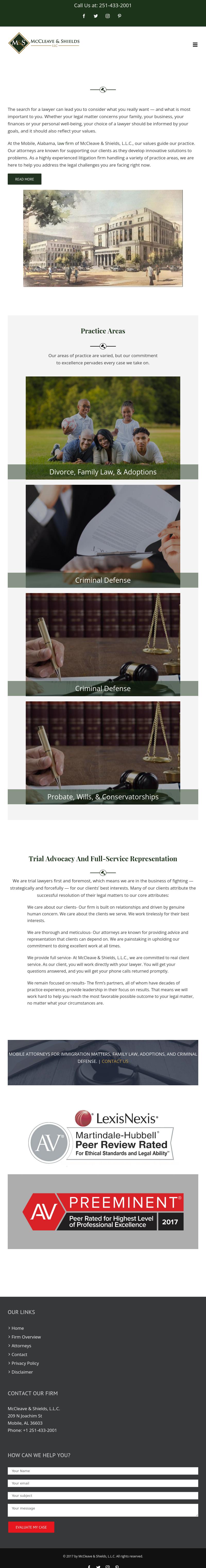McCleave & Shields, L.L.C. - Mobile AL Lawyers