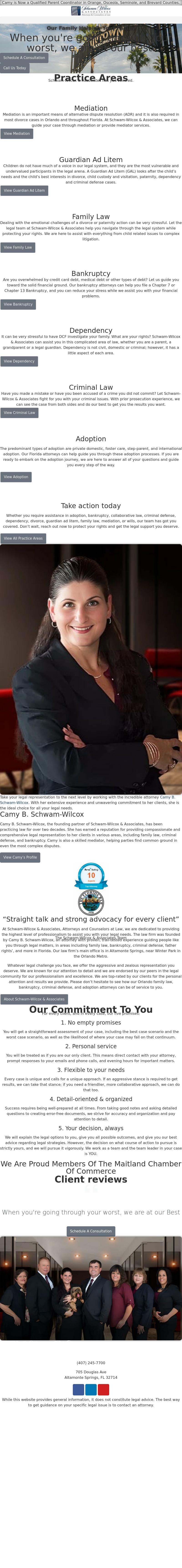 Schwam-Wilcox & Associates, Attorneys and Counselors at Law - Ocala FL Lawyers
