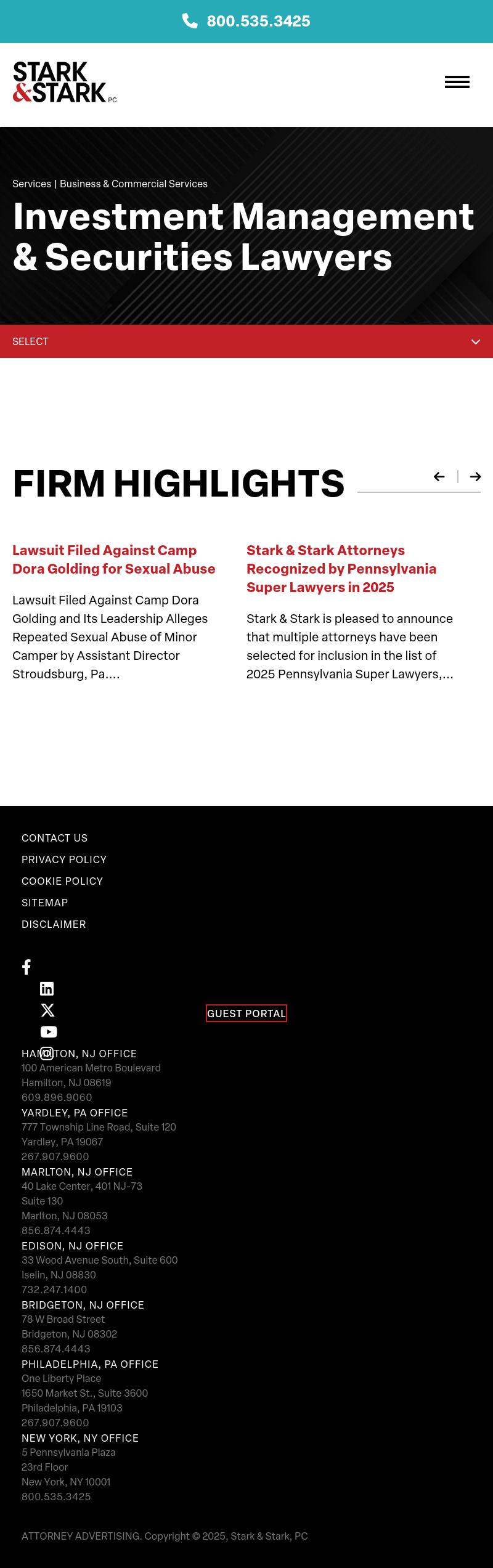 Stark & Stark Attorneys at Law - Lawrenceville NJ Lawyers