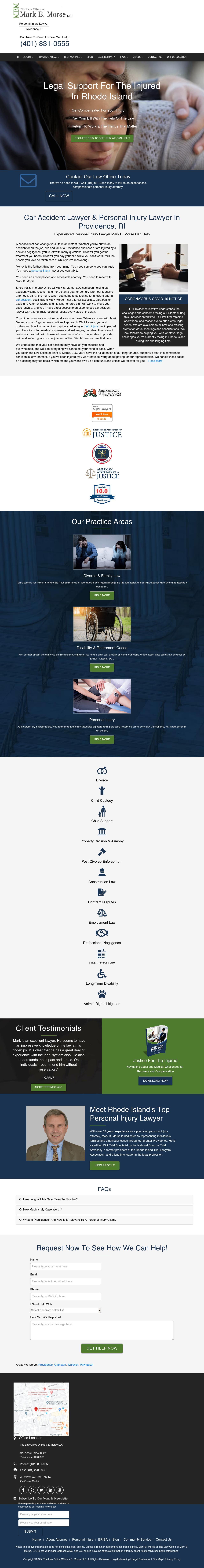 The Law Office of Mark B. Morse - Providence RI Lawyers